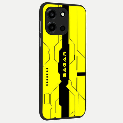  Circuit CYBERPUNK Custom Name back cover For Oneplus Nord 6 slim fit glass case with vibrant aesthetic design