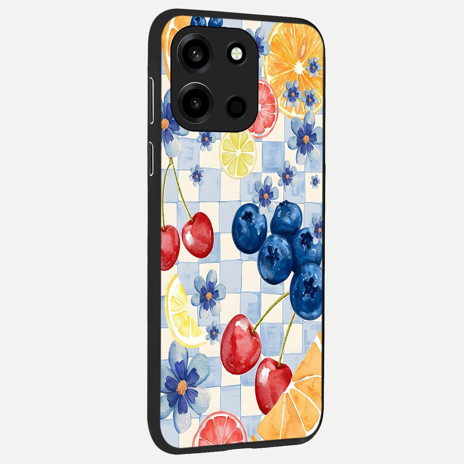  Citrus Bloom Joy back cover For Oneplus Nord 6 slim fit glass case with vibrant aesthetic design