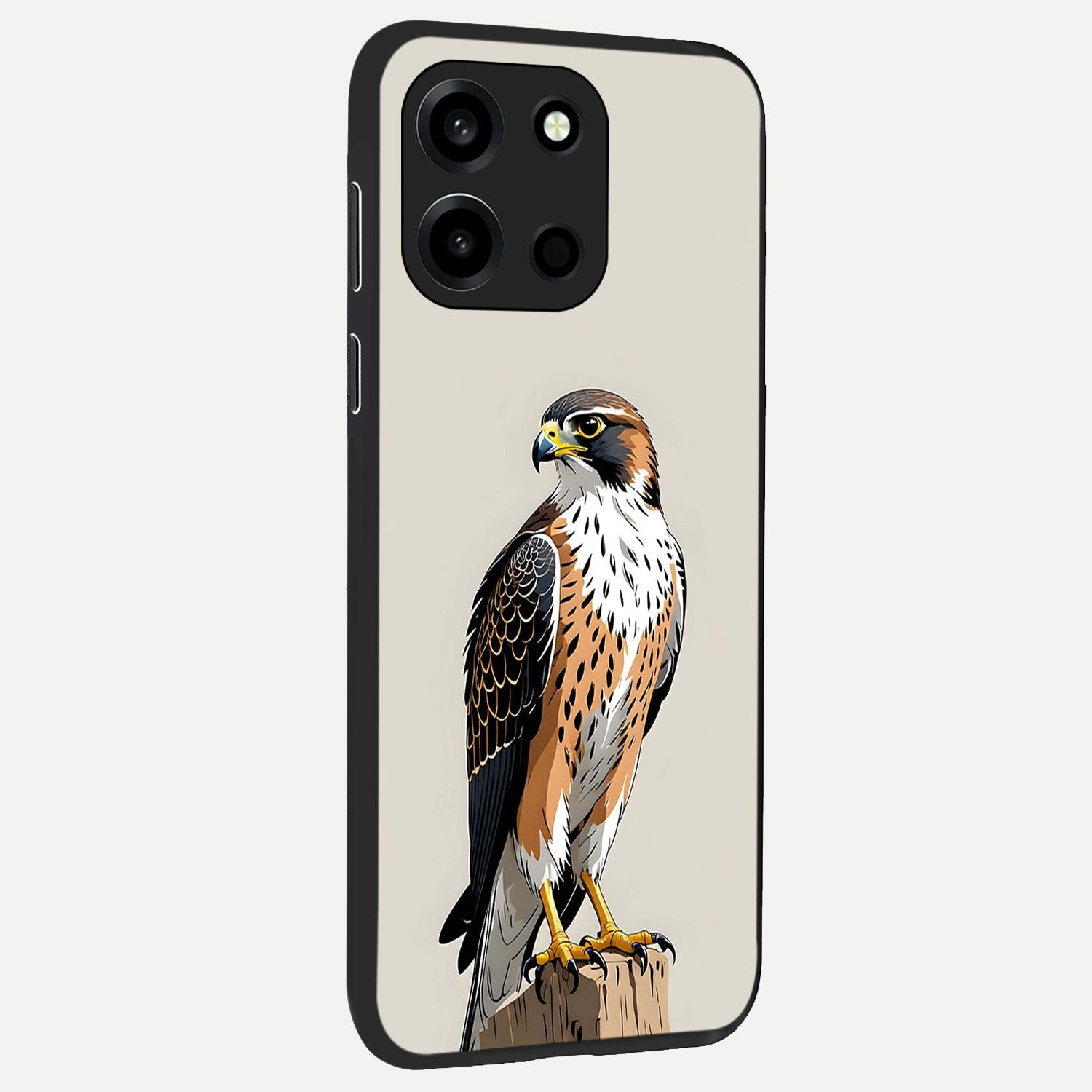  Clever Eagle back cover For Oneplus Nord 6 slim fit glass case with vibrant aesthetic design