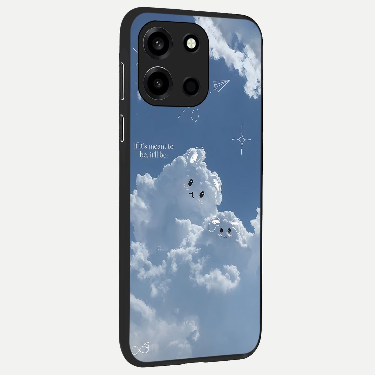  Cloud Bunny Dreams back cover For Oneplus Nord 6 slim fit glass case with vibrant aesthetic design