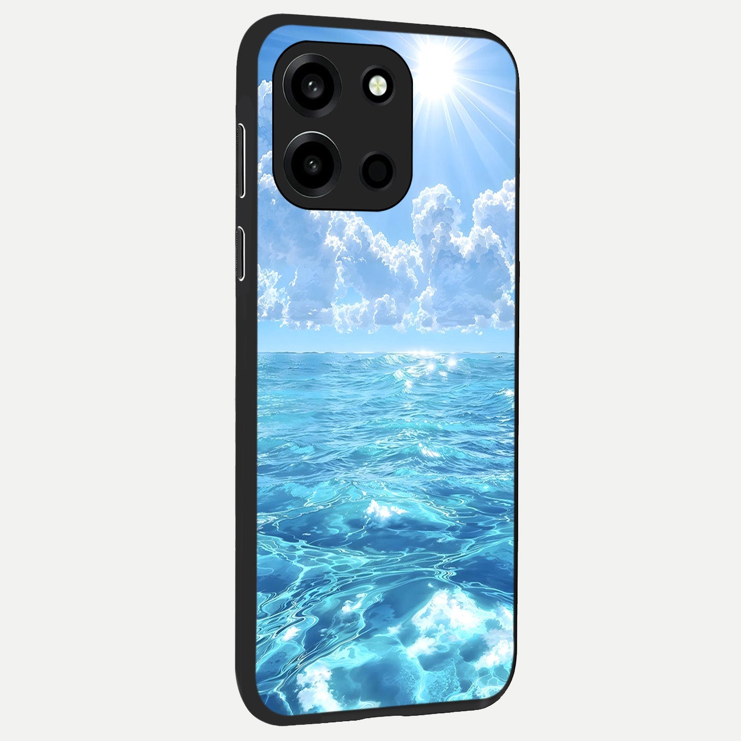  Endless Ocean Horizon back cover For Oneplus Nord 6 slim fit glass case with vibrant aesthetic design