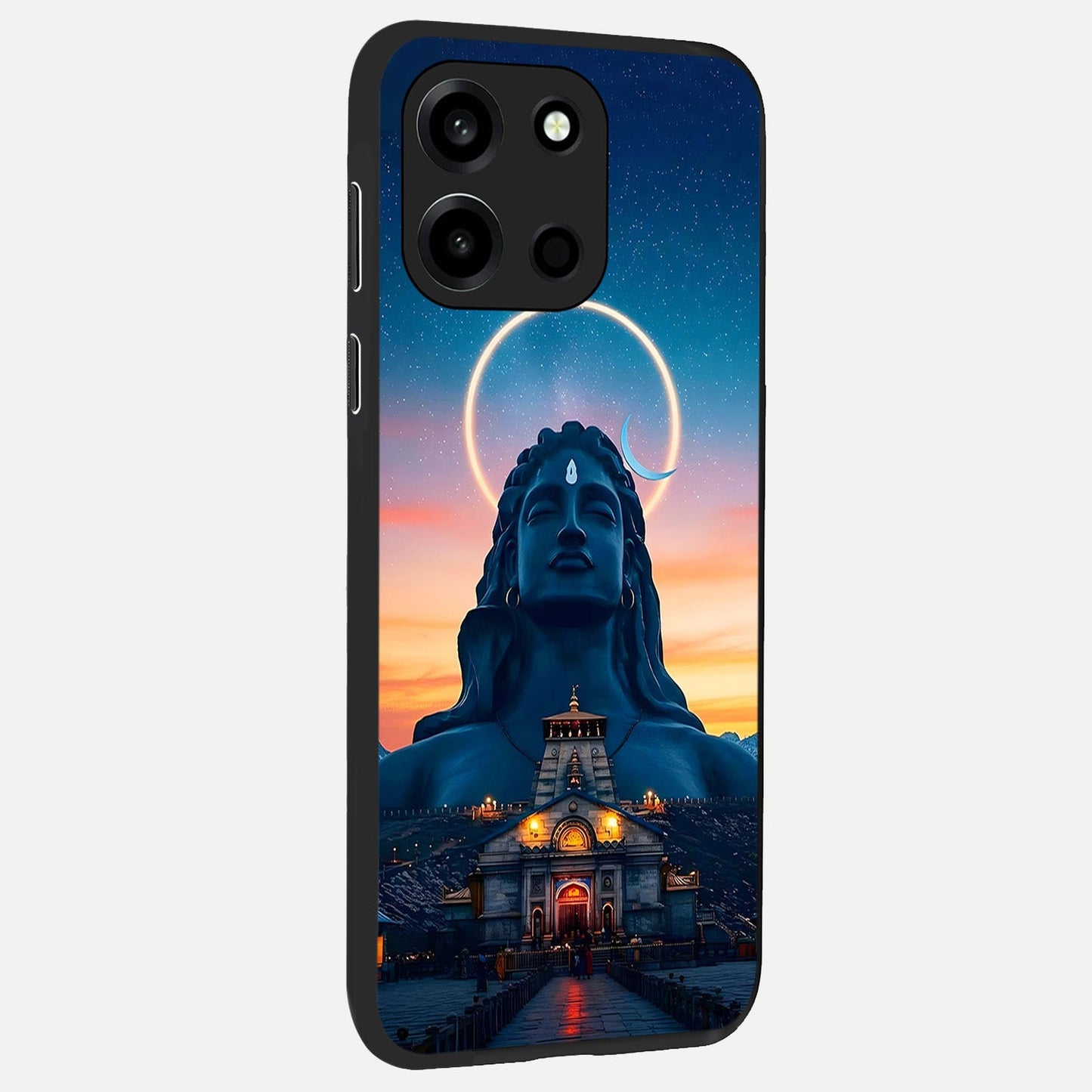  Eternal Shiva Aura back cover For Oneplus Nord 6 slim fit glass case with vibrant aesthetic design