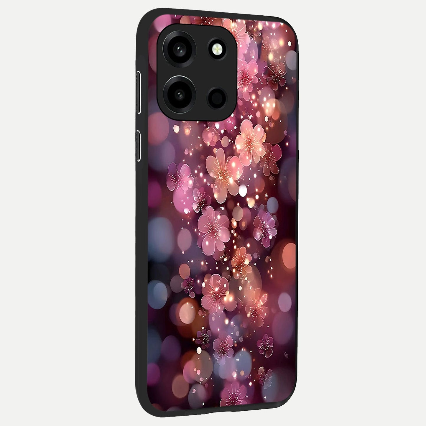  Glowing Petal Bliss back cover For Oneplus Nord 6 slim fit glass case with vibrant aesthetic design
