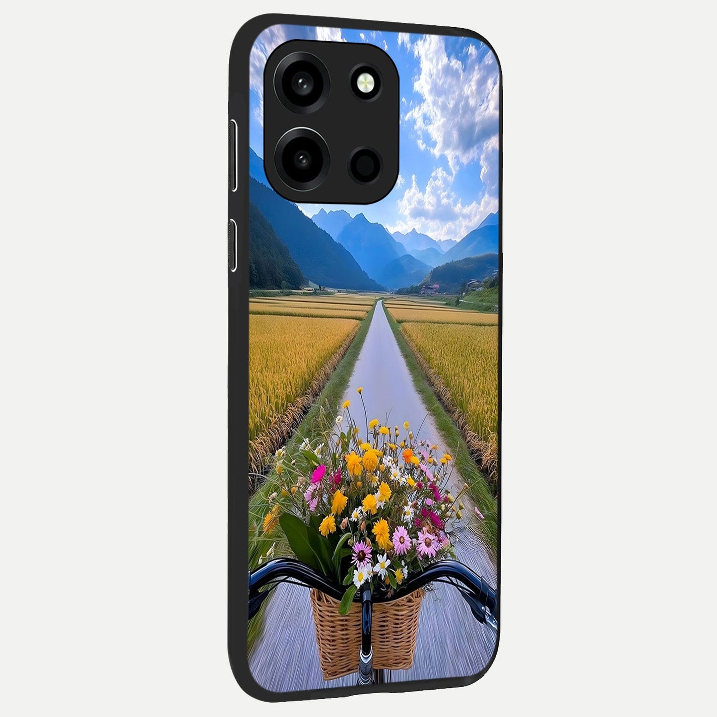  Golden Field Journey back cover For Oneplus Nord 6 slim fit glass case with vibrant aesthetic design