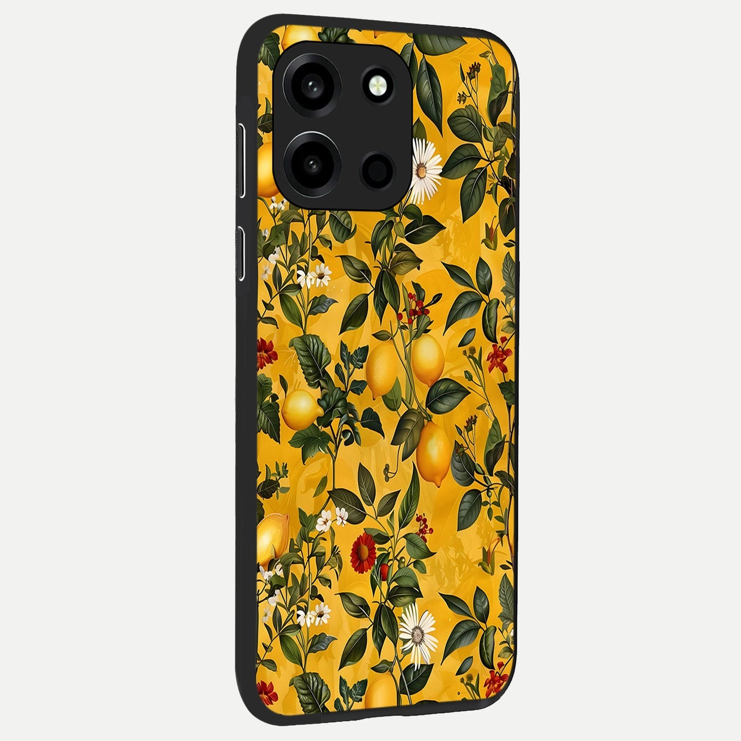  Golden Lemon Field back cover For Oneplus Nord 6 slim fit glass case with vibrant aesthetic design
