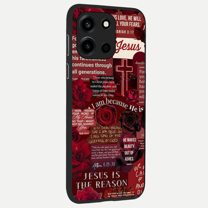  Jesus Love Heals back cover For Oneplus Nord 6 slim fit glass case with vibrant aesthetic design