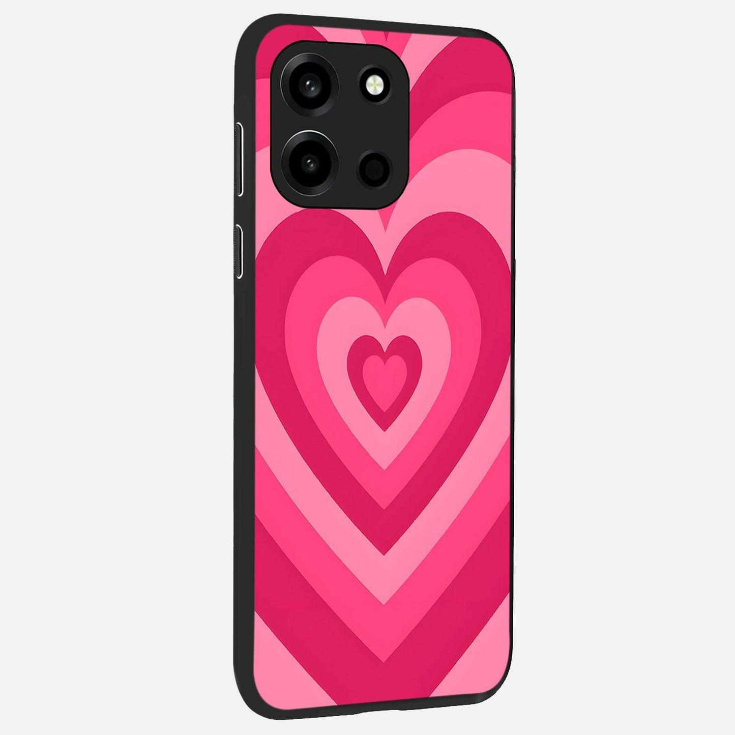  Layered Love Hearts back cover For Oneplus Nord 6 slim fit glass case with vibrant aesthetic design