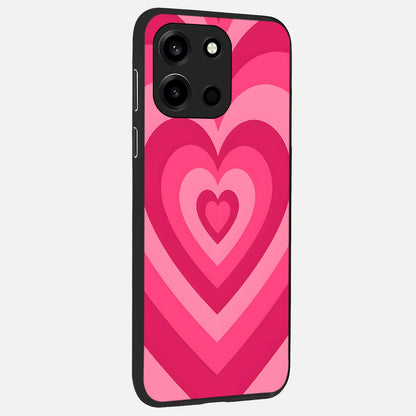  Layered Love Hearts back cover For Oneplus Nord 6 slim fit glass case with vibrant aesthetic design