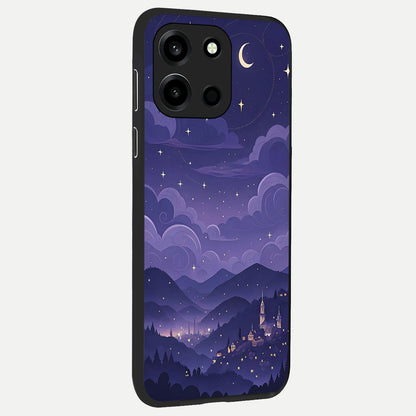  Minimal Night View back cover For Oneplus Nord 6 slim fit glass case with vibrant aesthetic design