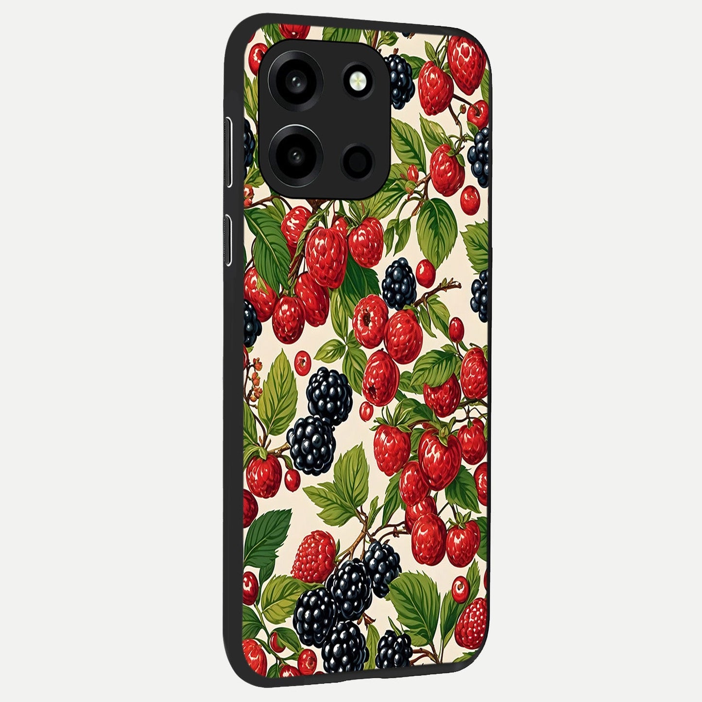  Mixed Berry Collage back cover For Oneplus Nord 6 slim fit glass case with vibrant aesthetic design