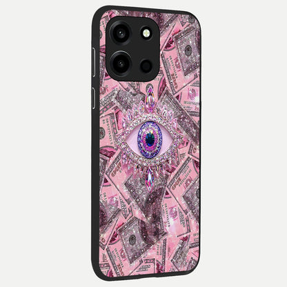  Money Eye Luxe back cover For Oneplus Nord 6 slim fit glass case with vibrant aesthetic design