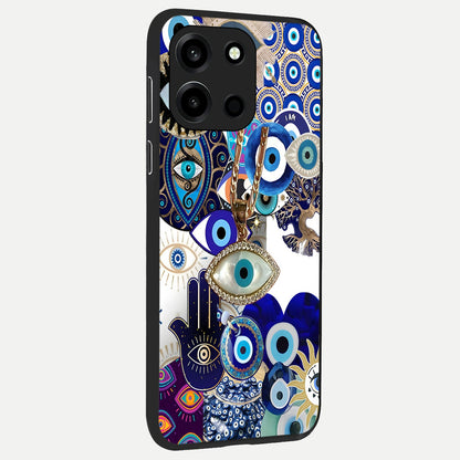  Mystic Charm Eye back cover For Oneplus Nord 6 slim fit glass case with vibrant aesthetic design