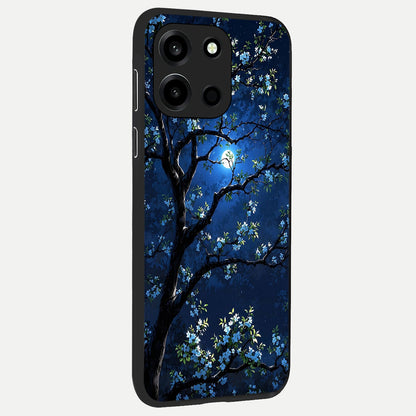  Mystic Floral Night back cover For Oneplus Nord 6 slim fit glass case with vibrant aesthetic design
