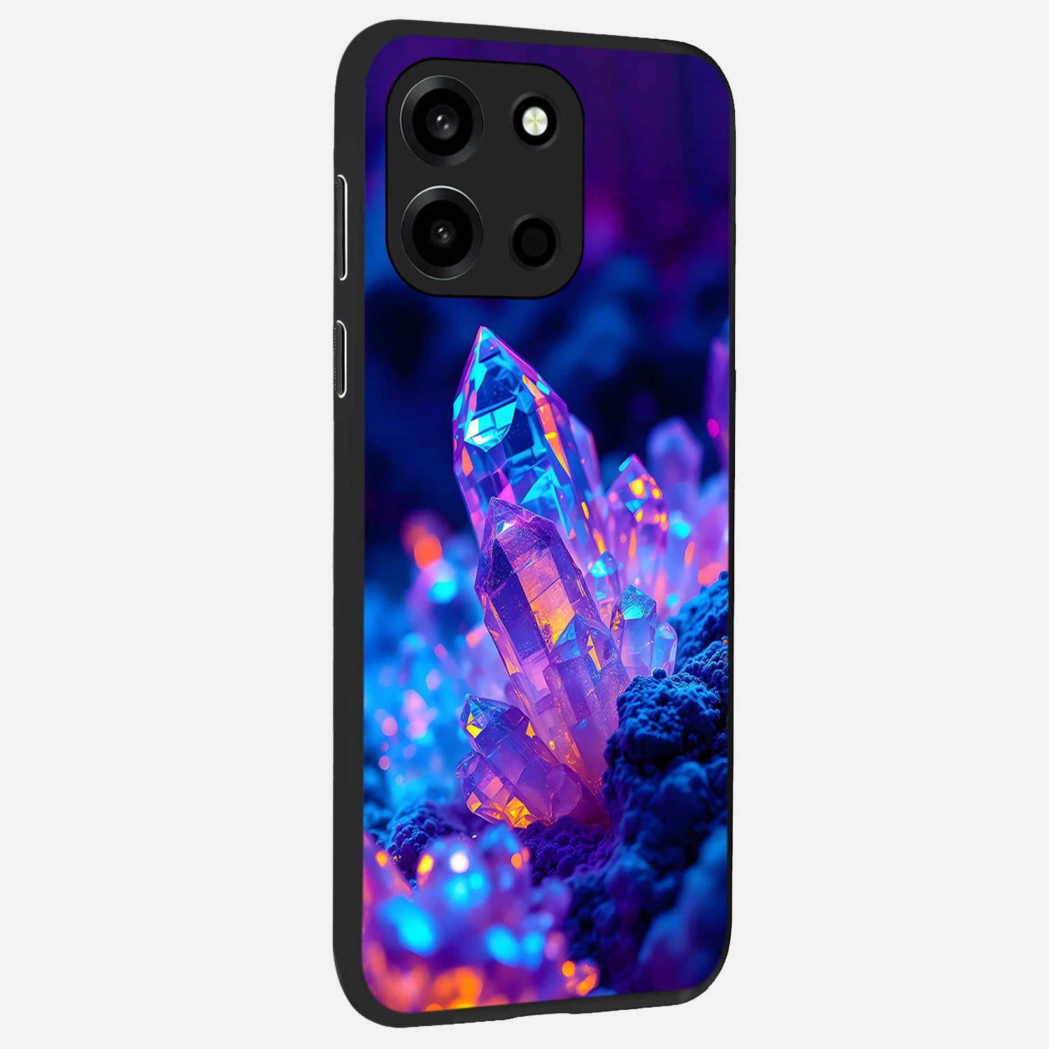  Neon Aura Shards back cover For Oneplus Nord 6 slim fit glass case with vibrant aesthetic design
