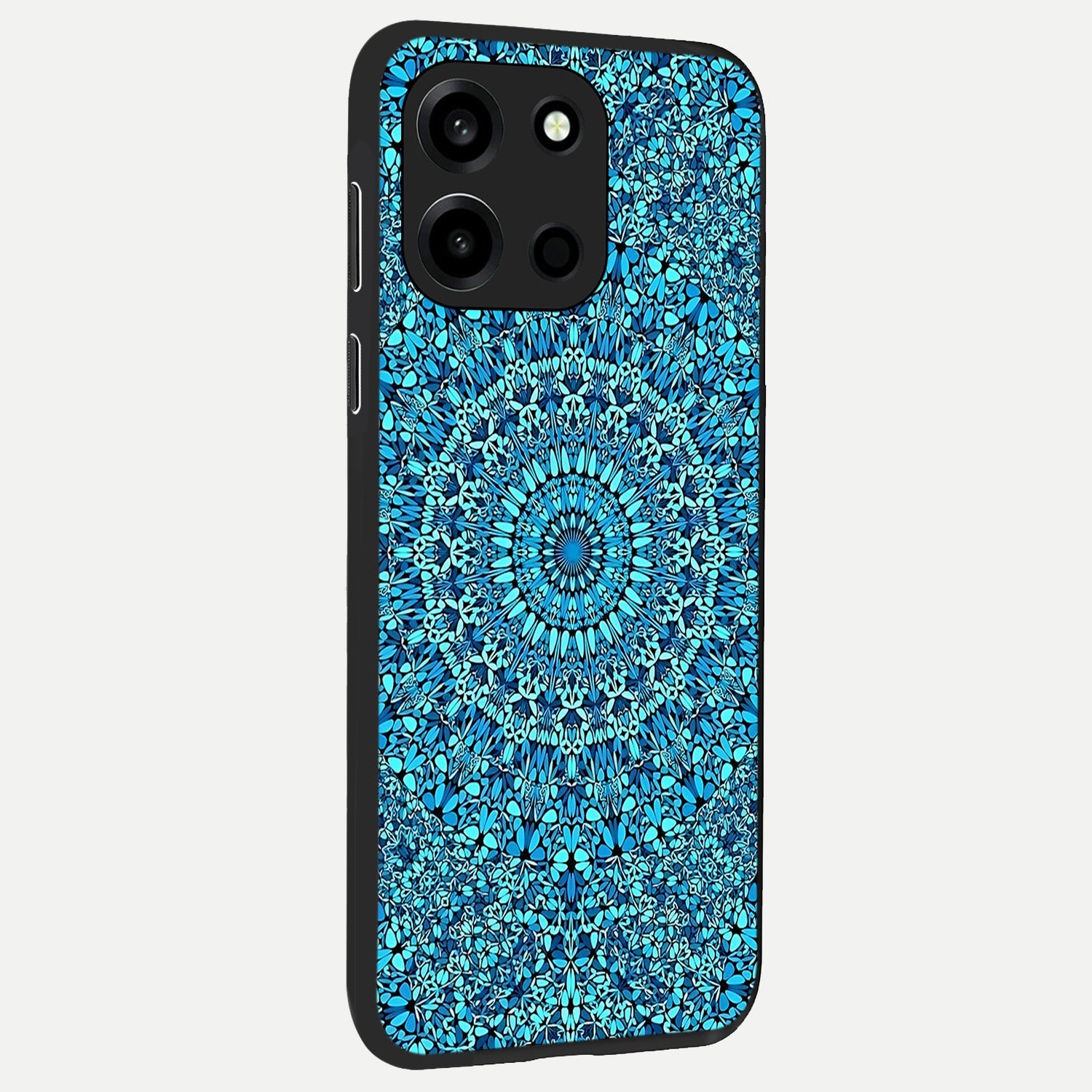  Ocean Bloom Mandala back cover For Oneplus Nord 6 slim fit glass case with vibrant aesthetic design