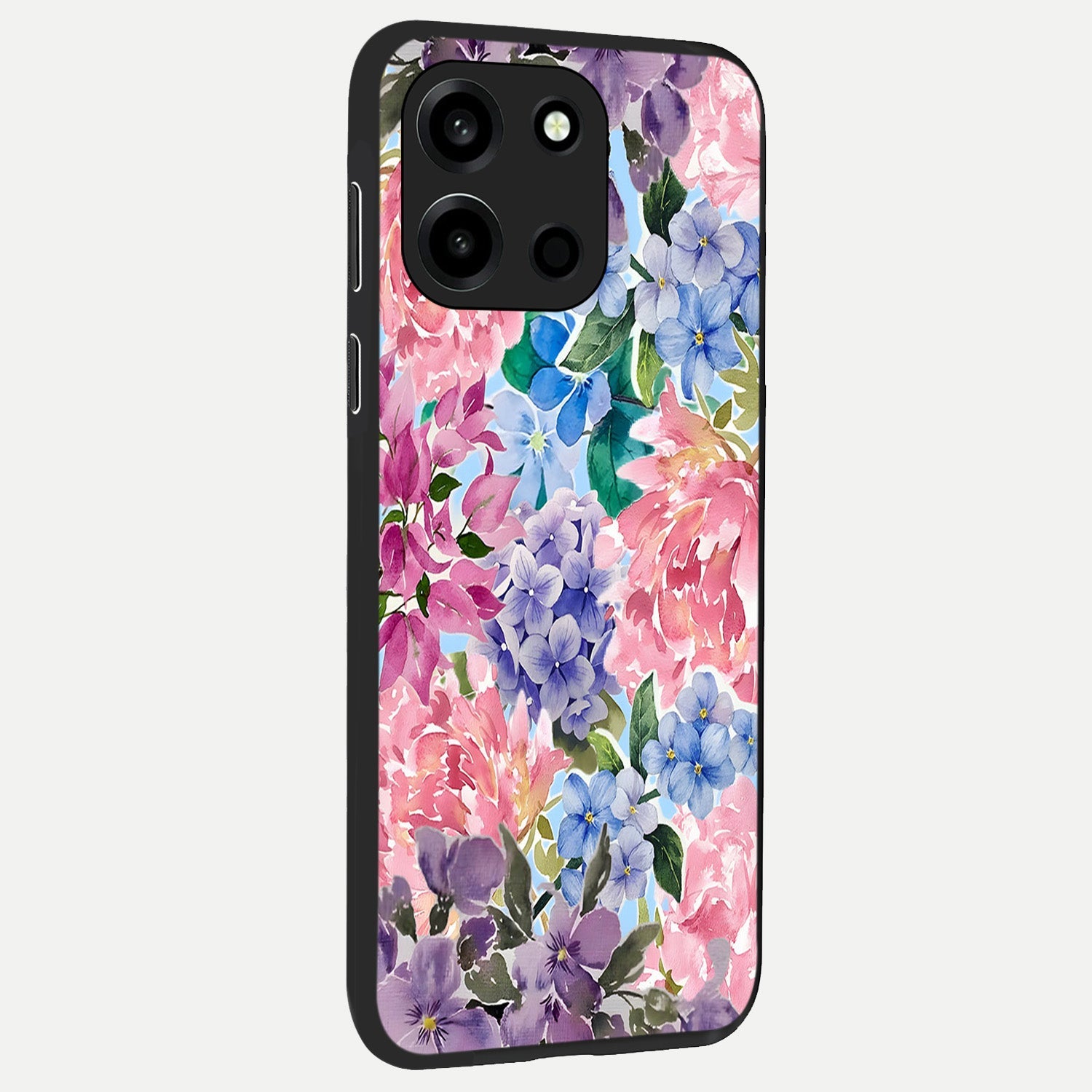  Pastel Floral Mix back cover For Oneplus Nord 6 slim fit glass case with vibrant aesthetic design
