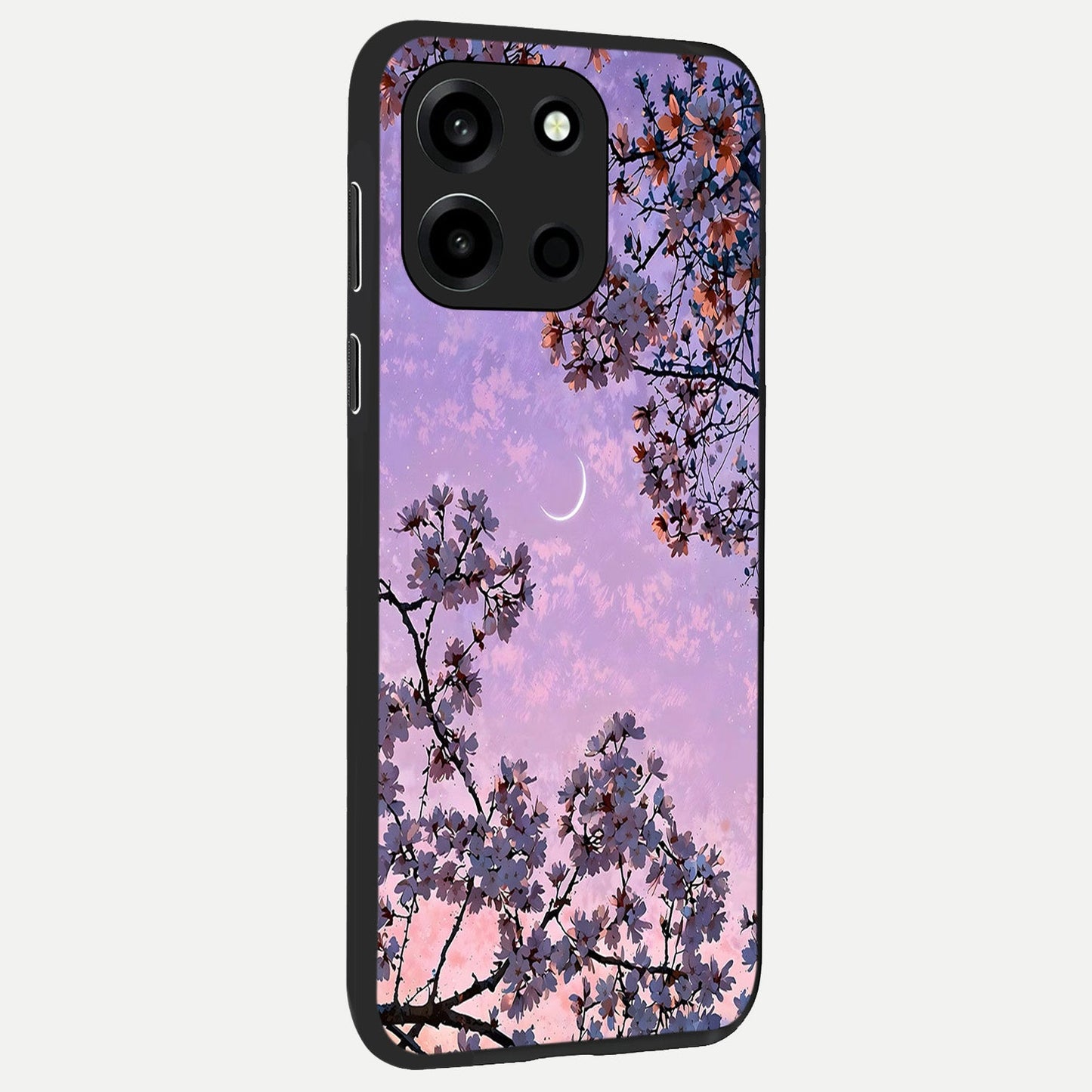  Purple Serenity Moon back cover For Oneplus Nord 6 slim fit glass case with vibrant aesthetic design