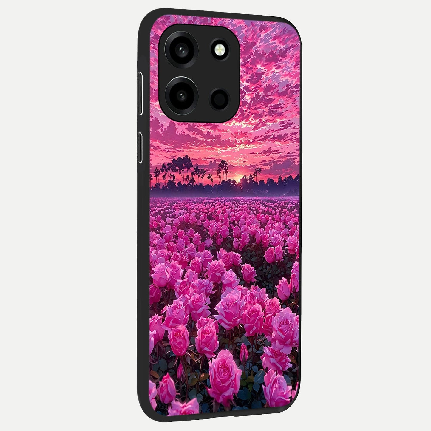  Rose Sunset Valley back cover For Oneplus Nord 6 slim fit glass case with vibrant aesthetic design