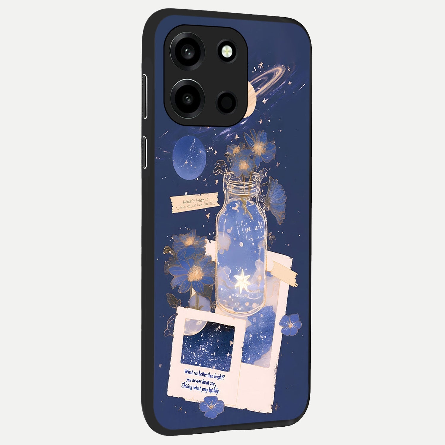  Starlit Cosmic Jar back cover For Oneplus Nord 6 slim fit glass case with vibrant aesthetic design