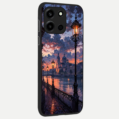  Twilight River Lights back cover For Oneplus Nord 6 slim fit glass case with vibrant aesthetic design