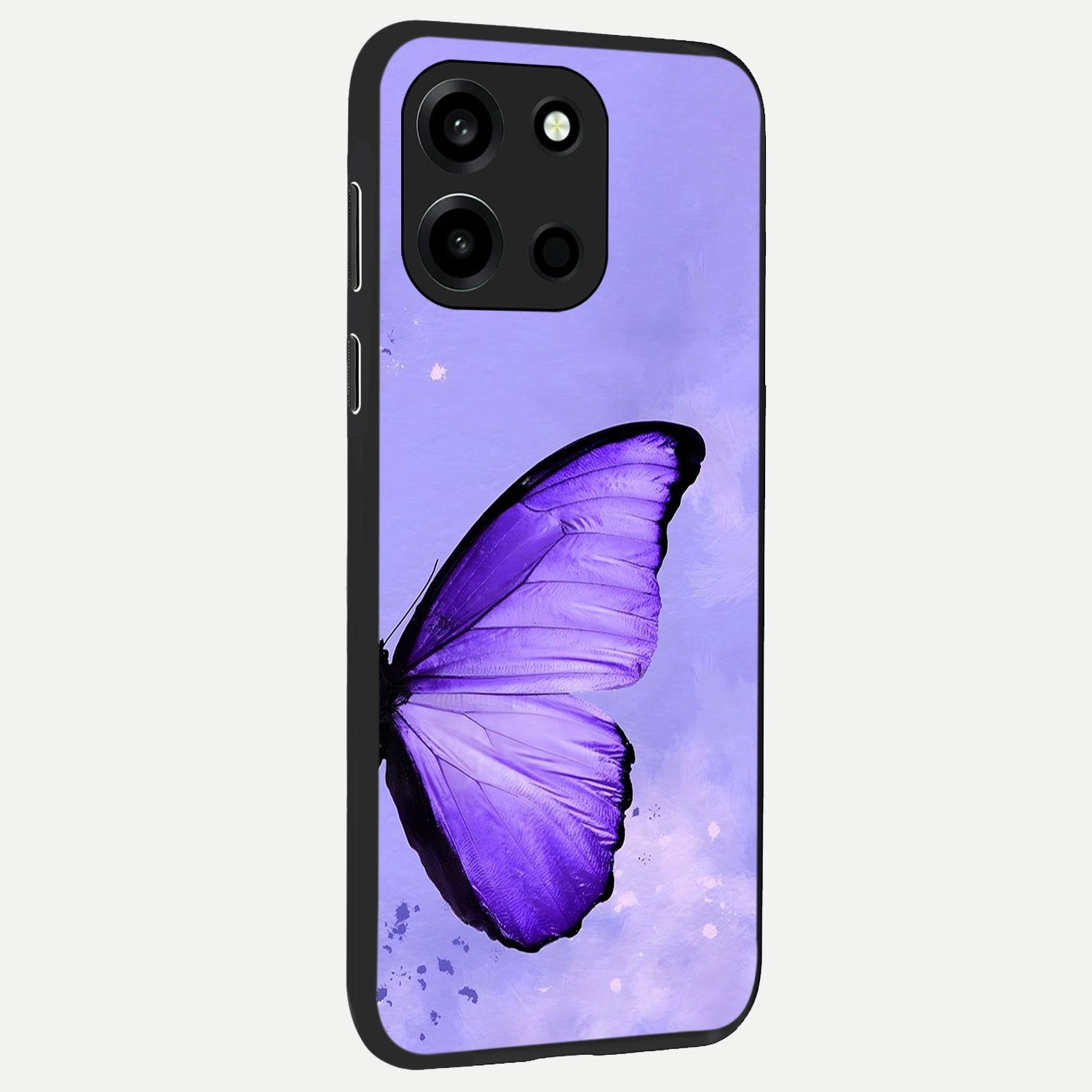  Violet Dream Wing back cover For Oneplus Nord 6 slim fit glass case with vibrant aesthetic design