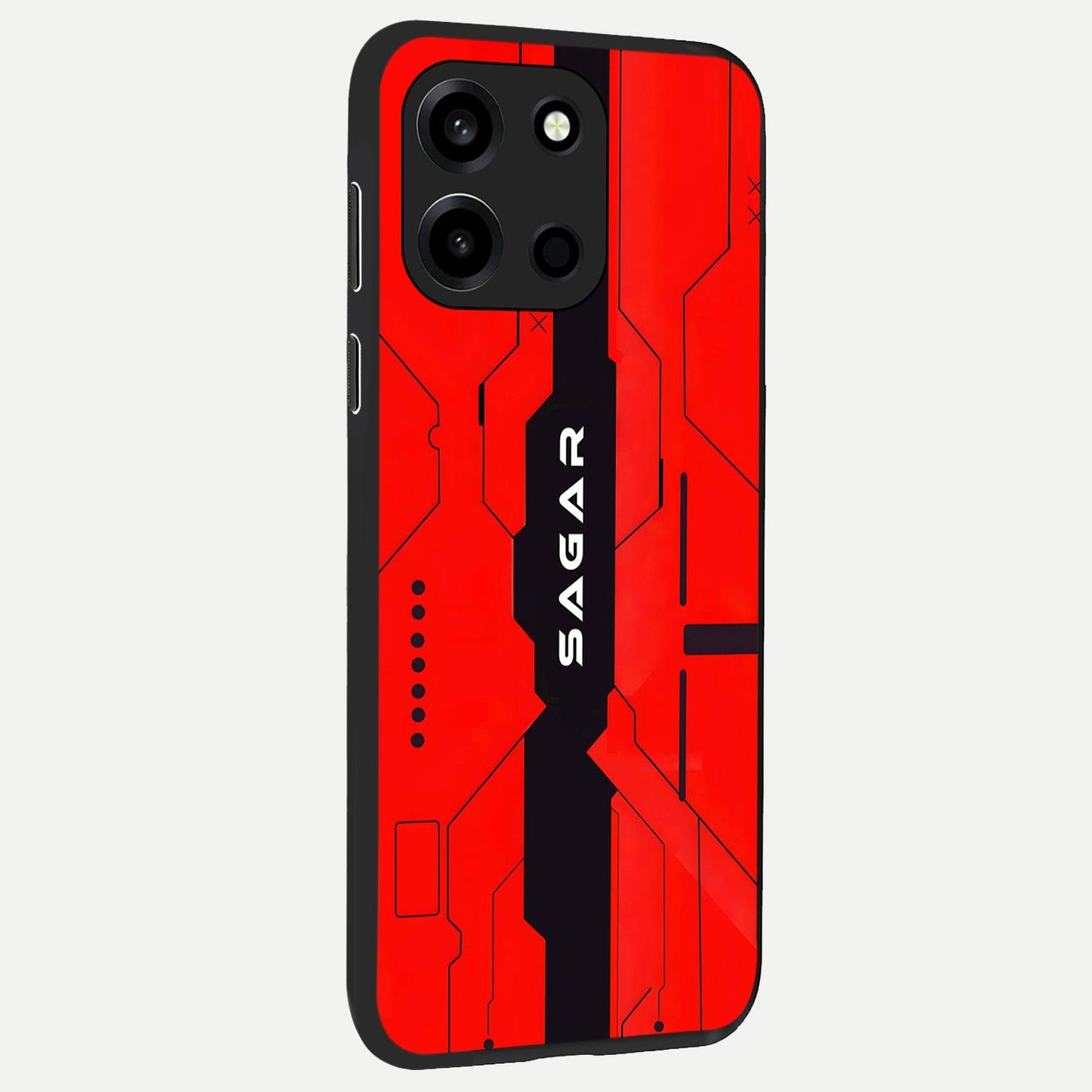  Voltage Rise CYBERPUNK Custom Name back cover For Oneplus Nord 6 slim fit personalized glass case with bold cyberpunk design