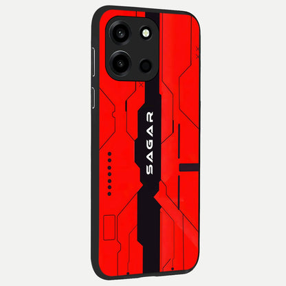  Voltage Rise CYBERPUNK Custom Name back cover For Oneplus Nord 6 slim fit personalized glass case with bold cyberpunk design