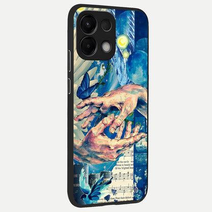  Aesthetic Divider back cover For Oppo K13 5G slim fit glass case with vibrant aesthetic design