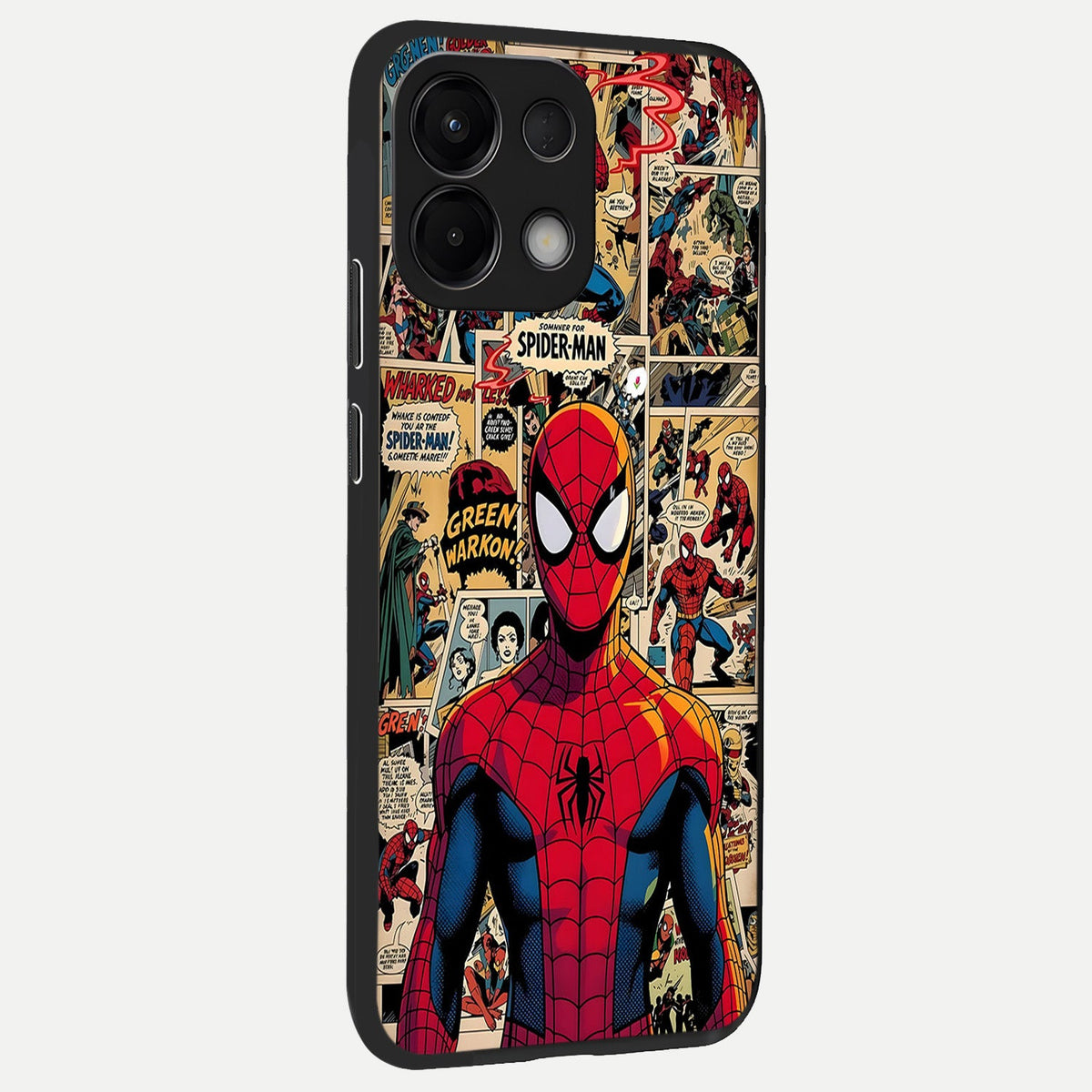  Aesthetic Spider back cover For Oppo K13 5G slim fit glass case with vibrant aesthetic design