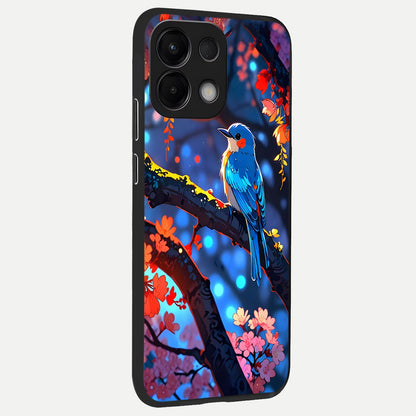  Blooming Water Drift back cover For Oppo K13 5G slim fit glass case with vibrant aesthetic design