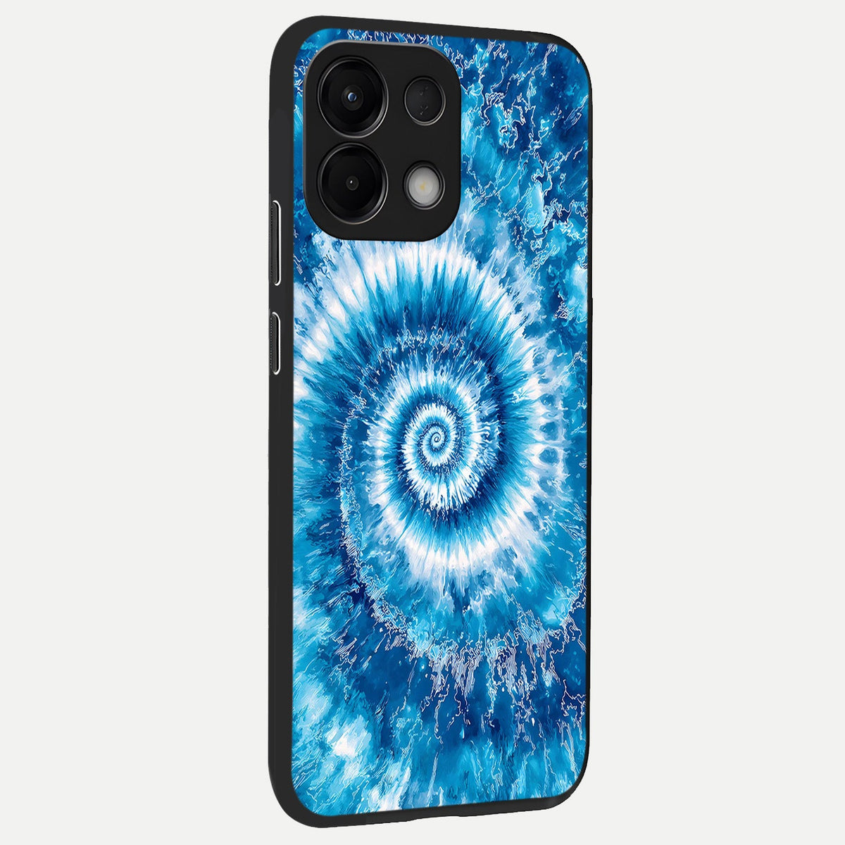  Blue Galaxy Wave back cover For Oppo K13 5G slim fit glass case with vibrant aesthetic design