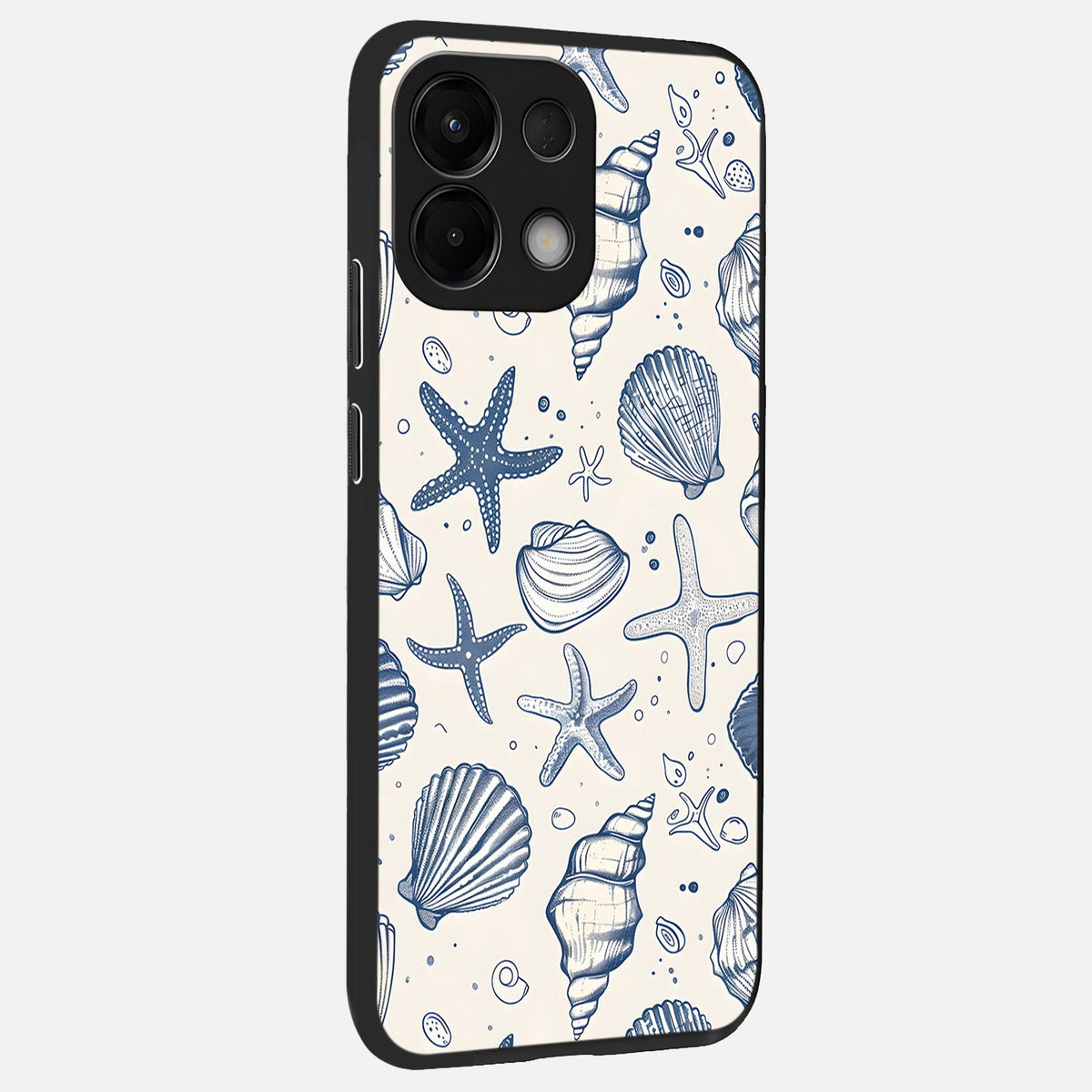  Blue Ocean Outline back cover For Oppo K13 5G slim fit glass case with vibrant aesthetic design