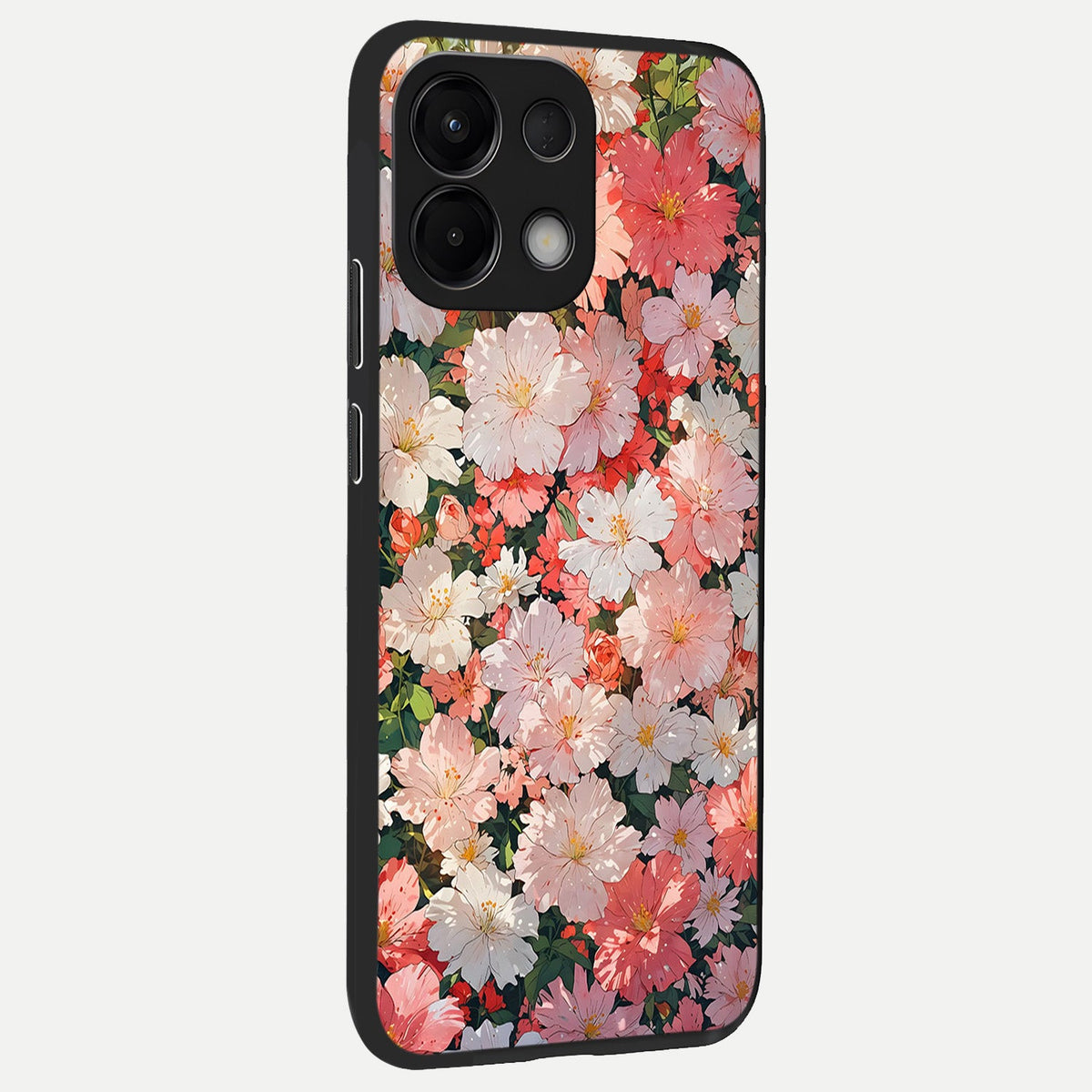  Blush Bloom Field back cover For Oppo K13 5G slim fit glass case with vibrant aesthetic design