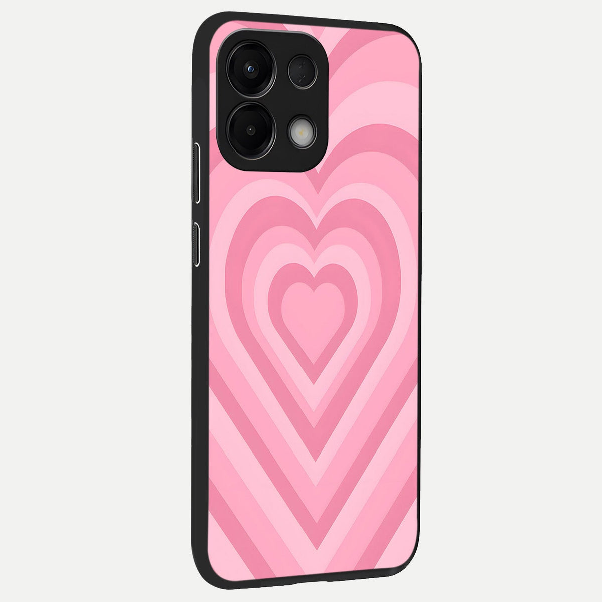  Blush Heart Waves back cover For Oppo K13 5G slim fit glass case with vibrant aesthetic design