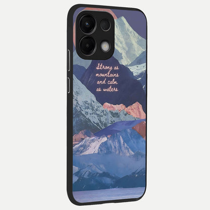  Celestial Mountain Calm back cover For Oppo K13 5G slim fit glass case with vibrant aesthetic design