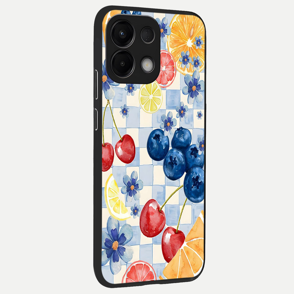  Citrus Bloom Joy back cover For Oppo K13 5G slim fit glass case with vibrant aesthetic design
