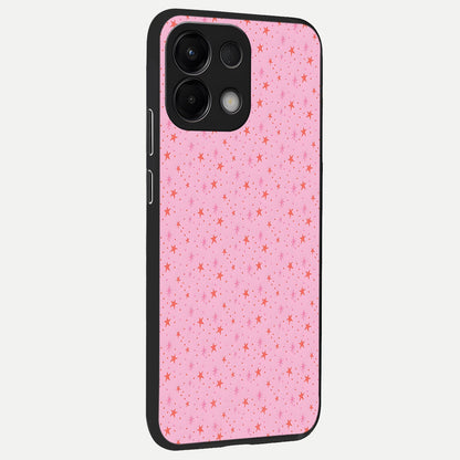  Cosmic Pink Sparkle back cover For Oppo K13 5G slim fit glass case with vibrant aesthetic design