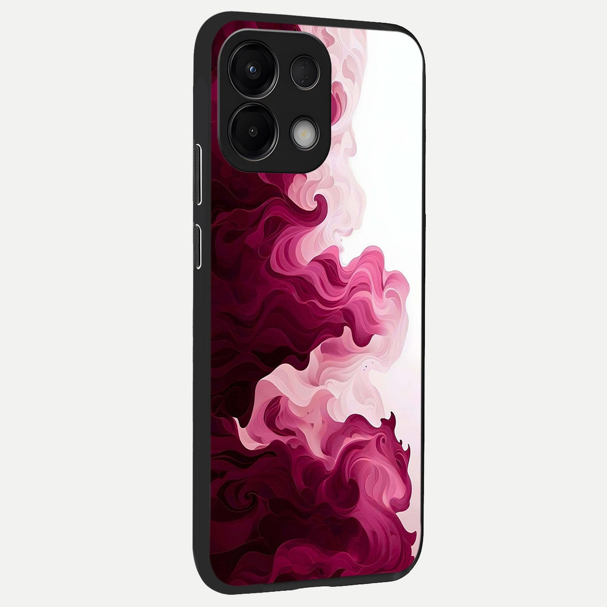  Crimson Wave Flow back cover For Oppo K13 5G slim fit glass case with vibrant aesthetic design