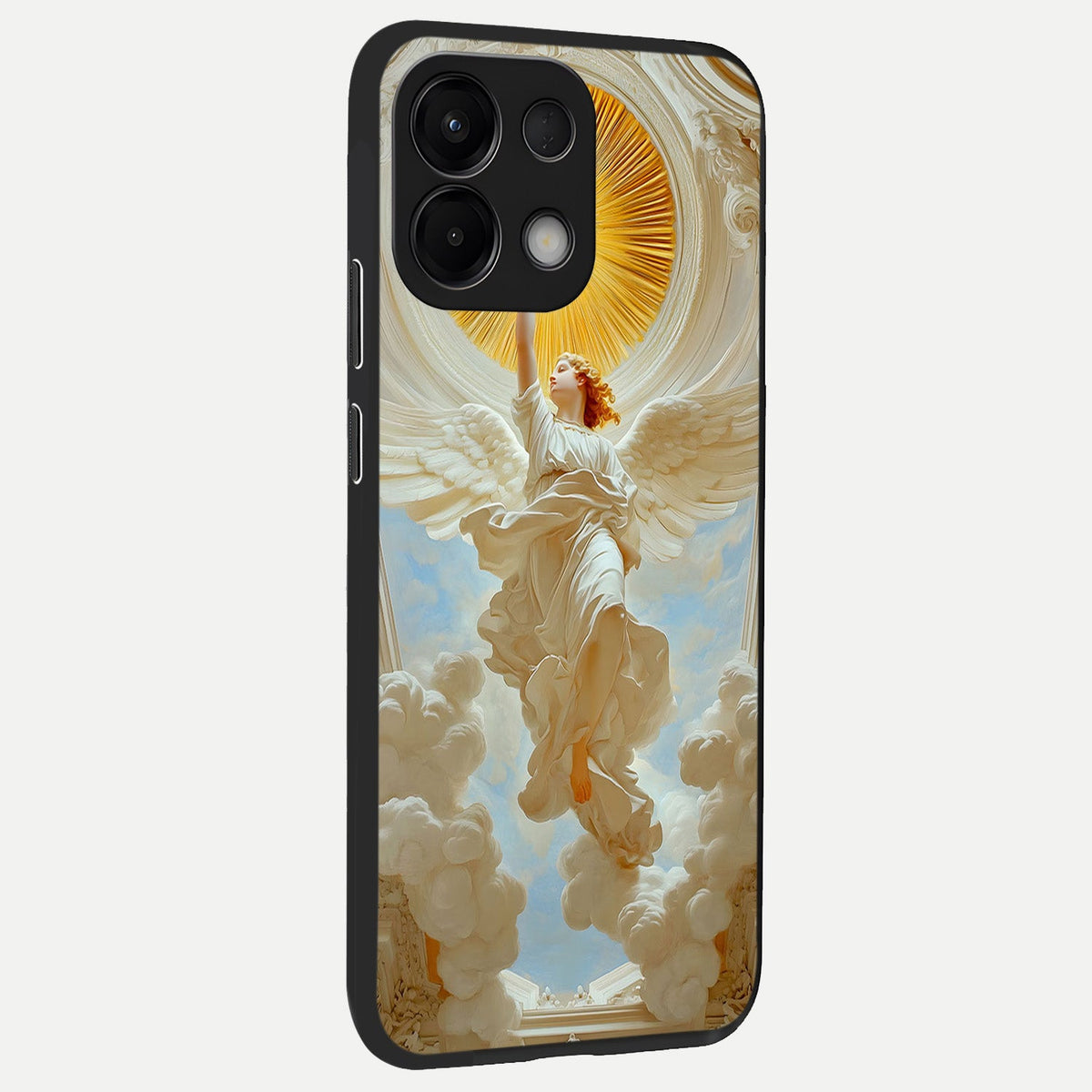  Divine Light Angel back cover For Oppo K13 5G slim fit glass case with vibrant aesthetic design