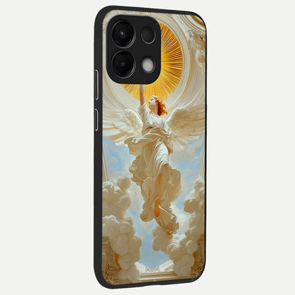  Divine Light Angel back cover For Oppo K13 5G slim fit glass case with vibrant aesthetic design