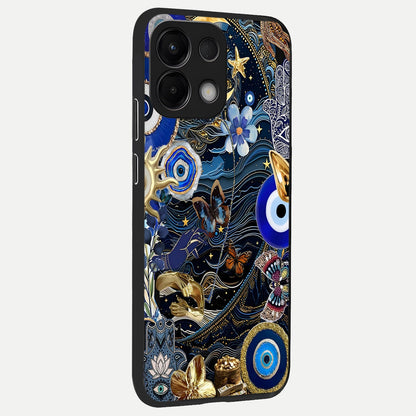  Golden Moon Magic back cover For Oppo K13 5G slim fit glass case with vibrant aesthetic design