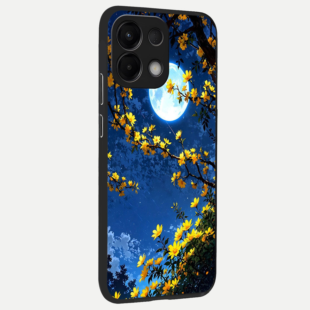  Golden Night Glow back cover For Oppo K13 5G slim fit glass case with vibrant aesthetic design