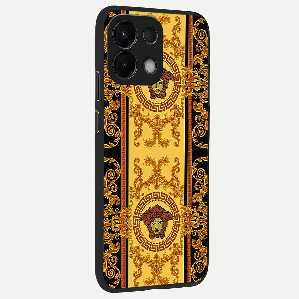  Golden Royal Heritage back cover For Oppo K13 5G slim fit glass case with vibrant aesthetic design