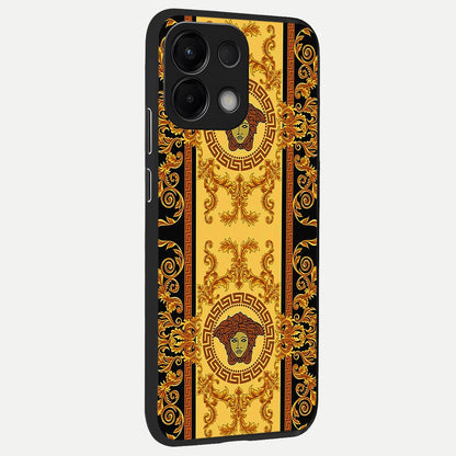  Golden Royal Heritage back cover For Oppo K13 5G slim fit glass case with vibrant aesthetic design