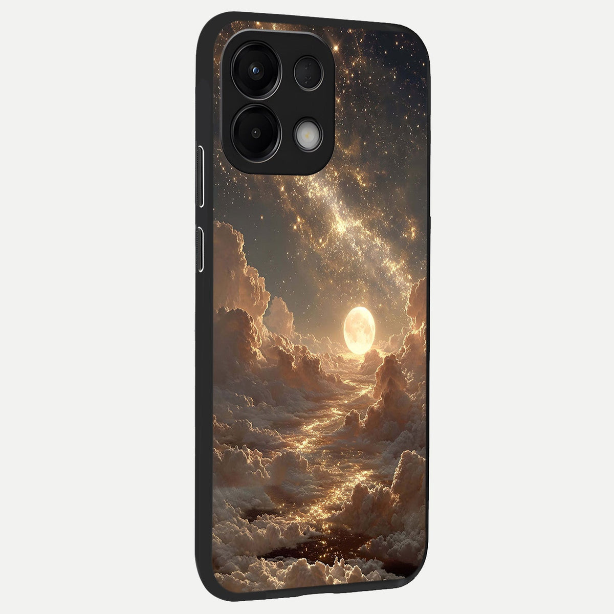  Golden Sky Dream back cover For Oppo K13 5G slim fit glass case with vibrant aesthetic design