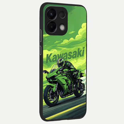  Greenery Sky back cover For Oppo K13 5G slim fit glass case with vibrant aesthetic design