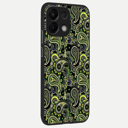  Green Lemon back cover For Oppo K13 5G slim fit glass case with vibrant aesthetic design