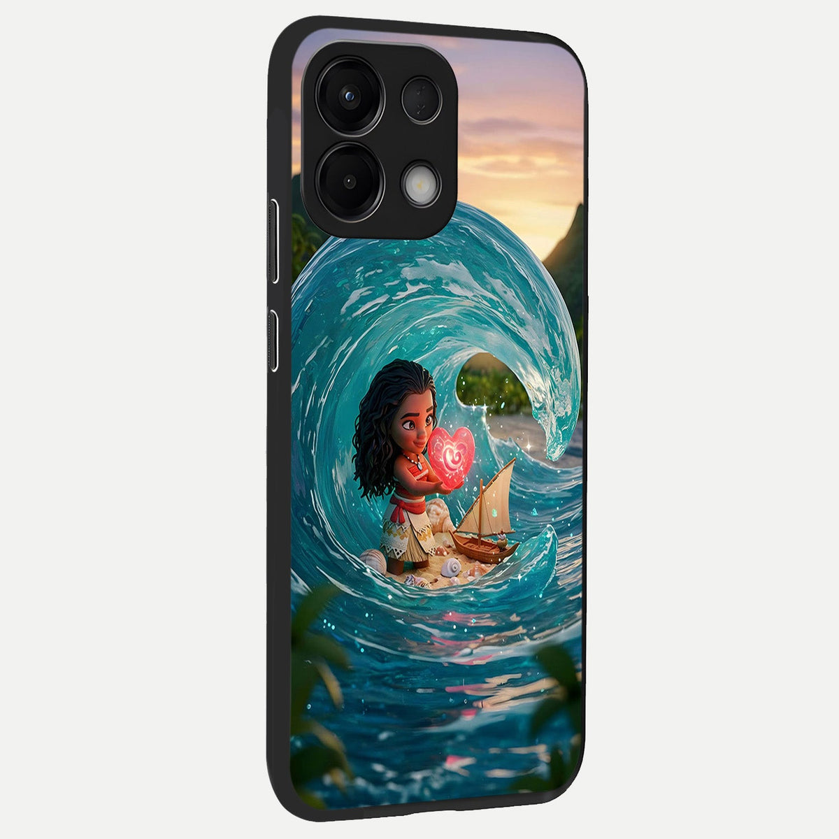  Heart of Ocean back cover For Oppo K13 5G slim fit glass case with vibrant aesthetic design