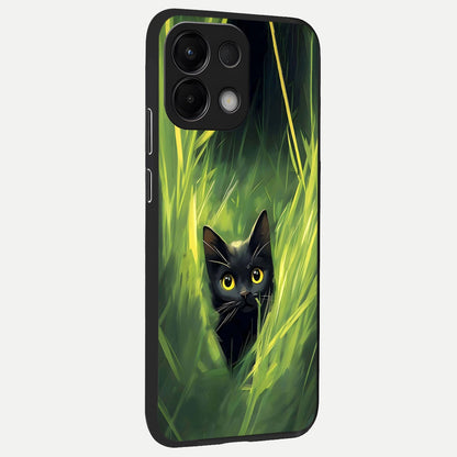  Hidden Cat Whisper back cover For Oppo K13 5G slim fit glass case with vibrant aesthetic design