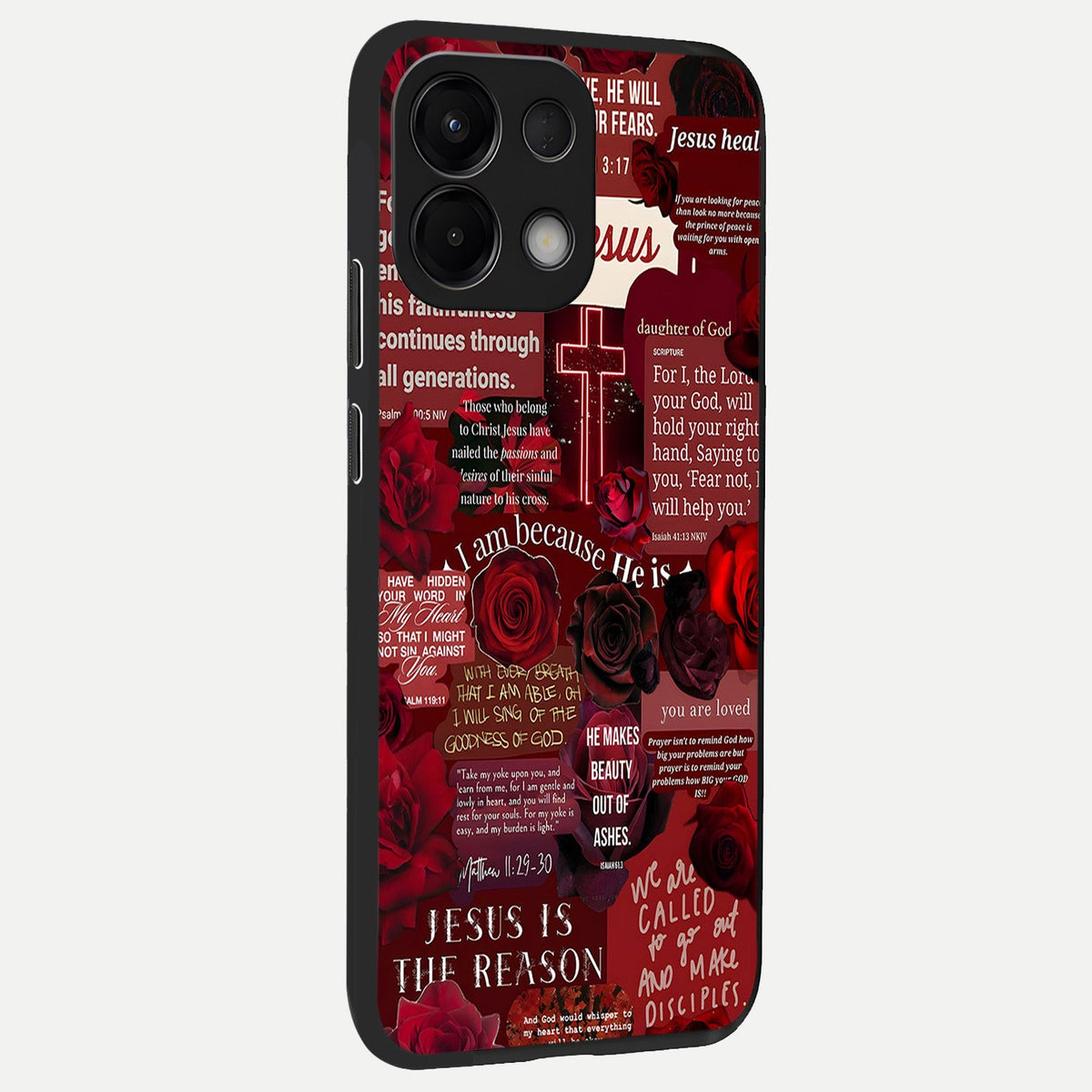  Jesus Love Heals back cover For Oppo K13 5G slim fit glass case with vibrant aesthetic design